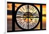 Giant Clock Window - View of a Sunset-Philippe Hugonnard-Framed Photographic Print