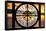 Giant Clock Window - View of a Sunset-Philippe Hugonnard-Framed Stretched Canvas