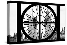 Giant Clock Window - View of Big Ben - London-Philippe Hugonnard-Stretched Canvas