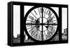 Giant Clock Window - View of Big Ben - London-Philippe Hugonnard-Framed Stretched Canvas