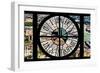 Giant Clock Window - View of Brooklyn with Silvercup Studios-Philippe Hugonnard-Framed Photographic Print