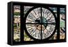 Giant Clock Window - View of Brooklyn with Silvercup Studios-Philippe Hugonnard-Framed Stretched Canvas