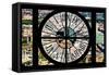 Giant Clock Window - View of Brooklyn-Philippe Hugonnard-Framed Stretched Canvas