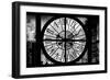 Giant Clock Window - View of Buildings in Garmen District in Winter - Manhattan II-Philippe Hugonnard-Framed Photographic Print