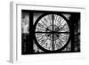 Giant Clock Window - View of Buildings in Garmen District in Winter - Manhattan II-Philippe Hugonnard-Framed Photographic Print