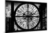 Giant Clock Window - View of Buildings in Garmen District in Winter - Manhattan II-Philippe Hugonnard-Mounted Photographic Print