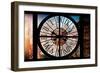 Giant Clock Window - View of Buildings in Garmen District in Winter - Manhattan III-Philippe Hugonnard-Framed Photographic Print