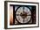 Giant Clock Window - View of Buildings in Garmen District in Winter - Manhattan III-Philippe Hugonnard-Framed Photographic Print