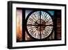 Giant Clock Window - View of Buildings in Garmen District in Winter - Manhattan III-Philippe Hugonnard-Framed Photographic Print