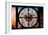 Giant Clock Window - View of Buildings in Garmen District in Winter - Manhattan III-Philippe Hugonnard-Framed Photographic Print