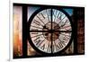 Giant Clock Window - View of Buildings in Garmen District in Winter - Manhattan III-Philippe Hugonnard-Framed Photographic Print