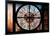 Giant Clock Window - View of Buildings in Garmen District in Winter - Manhattan III-Philippe Hugonnard-Framed Photographic Print