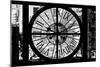 Giant Clock Window - View of Buildings in Garmen District in Winter - Manhattan IV-Philippe Hugonnard-Mounted Photographic Print