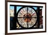 Giant Clock Window - View of Buildings in Garmen District in Winter - Manhattan-Philippe Hugonnard-Framed Photographic Print