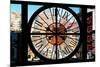 Giant Clock Window - View of Buildings in Garmen District in Winter - Manhattan-Philippe Hugonnard-Mounted Photographic Print