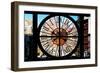 Giant Clock Window - View of Buildings in Garmen District in Winter - Manhattan-Philippe Hugonnard-Framed Photographic Print