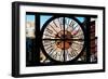 Giant Clock Window - View of Buildings in Garmen District in Winter - Manhattan-Philippe Hugonnard-Framed Photographic Print