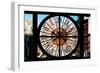 Giant Clock Window - View of Buildings in Garmen District in Winter - Manhattan-Philippe Hugonnard-Framed Photographic Print