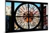 Giant Clock Window - View of Buildings in Garmen District in Winter - Manhattan-Philippe Hugonnard-Mounted Photographic Print