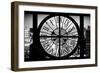 Giant Clock Window - View of Buildings in Garmen District - New York City II-Philippe Hugonnard-Framed Photographic Print