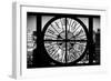 Giant Clock Window - View of Buildings in Garmen District - New York City II-Philippe Hugonnard-Framed Photographic Print