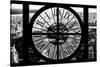 Giant Clock Window - View of Central Park at Sunset II-Philippe Hugonnard-Stretched Canvas