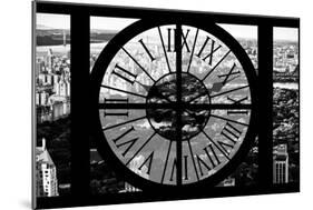 Giant Clock Window - View of Central Park at Sunset II-Philippe Hugonnard-Mounted Photographic Print