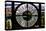 Giant Clock Window - View of Central Park at Sunset-Philippe Hugonnard-Stretched Canvas