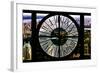 Giant Clock Window - View of Central Park at Sunset-Philippe Hugonnard-Framed Photographic Print