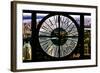 Giant Clock Window - View of Central Park at Sunset-Philippe Hugonnard-Framed Photographic Print