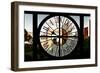 Giant Clock Window - View of Central Park Buildings at Sunset II-Philippe Hugonnard-Framed Photographic Print