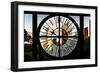 Giant Clock Window - View of Central Park Buildings at Sunset II-Philippe Hugonnard-Framed Photographic Print