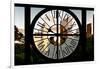 Giant Clock Window - View of Central Park Buildings at Sunset II-Philippe Hugonnard-Framed Photographic Print