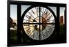 Giant Clock Window - View of Central Park Buildings at Sunset II-Philippe Hugonnard-Framed Photographic Print