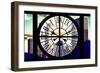 Giant Clock Window - View of Central Park Buildings at Sunset III-Philippe Hugonnard-Framed Photographic Print