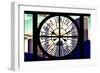 Giant Clock Window - View of Central Park Buildings at Sunset III-Philippe Hugonnard-Framed Photographic Print