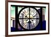 Giant Clock Window - View of Central Park Buildings at Sunset III-Philippe Hugonnard-Framed Photographic Print