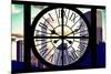 Giant Clock Window - View of Central Park Buildings at Sunset III-Philippe Hugonnard-Mounted Photographic Print