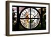 Giant Clock Window - View of Central Park Buildings at Sunset IV-Philippe Hugonnard-Framed Photographic Print