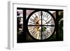 Giant Clock Window - View of Central Park Buildings at Sunset IV-Philippe Hugonnard-Framed Photographic Print