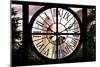 Giant Clock Window - View of Central Park Buildings at Sunset IV-Philippe Hugonnard-Mounted Photographic Print