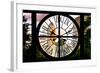 Giant Clock Window - View of Central Park Buildings at Sunset IV-Philippe Hugonnard-Framed Photographic Print