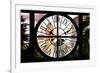 Giant Clock Window - View of Central Park Buildings at Sunset IV-Philippe Hugonnard-Framed Photographic Print