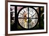 Giant Clock Window - View of Central Park Buildings at Sunset IV-Philippe Hugonnard-Framed Photographic Print