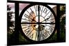 Giant Clock Window - View of Central Park Buildings at Sunset IV-Philippe Hugonnard-Mounted Photographic Print