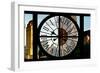 Giant Clock Window - View of Central Park Buildings at Sunset-Philippe Hugonnard-Framed Photographic Print