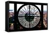 Giant Clock Window - View of Central Park III-Philippe Hugonnard-Framed Stretched Canvas