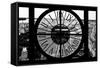 Giant Clock Window - View of Central Park IV-Philippe Hugonnard-Framed Stretched Canvas