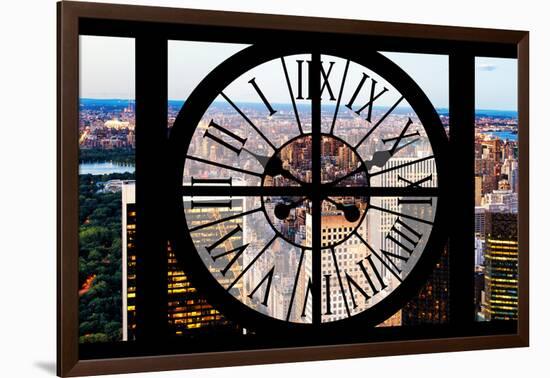 Giant Clock Window - View of Central Park V-Philippe Hugonnard-Framed Photographic Print