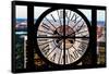 Giant Clock Window - View of Central Park V-Philippe Hugonnard-Framed Stretched Canvas